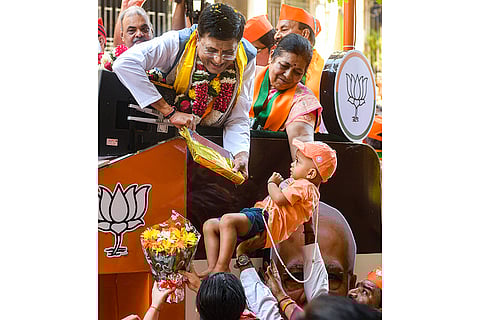 Piyush Goyal's campaign road show